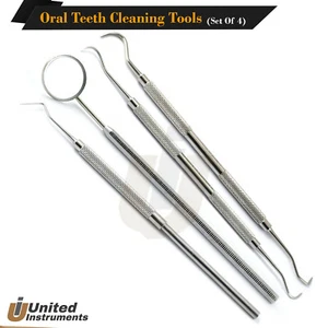 Dental Endodontic Probe 9 Explorer Teeth Cleaning Perio Sickle Scaler Hand Tools - Picture 1 of 7