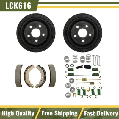 Rear Brake Drums & Brake Shoes Hardware Spring Kit Fits 1991 1992 Dodge Dynasty - Image 1 of 4