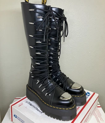 Dr. Martens 1b60 Max Lace LTT boots US 9.5 britain platform jadon aggy 1420 quad - Image 1 of 4