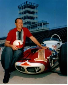 Foto firmada por A. J. FOYT 8x10 INDY RACE CAR DRIVER con holograma certificado de autenticidad - Imagen 1 de 2