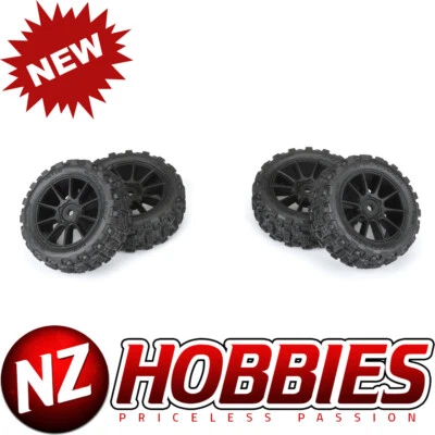 Proline PRO1024610 Badlands MX 1.9" Buggy Tires MTD Mach-10 Black Wheels: Typhon - Image 1 of 4