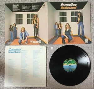 STATUS QUO-ON THE LEVEL-UK ISSUE LP ON VERTIGO (SPACE SHIP) RECORDS-1975-G.COND - Picture 1 of 3