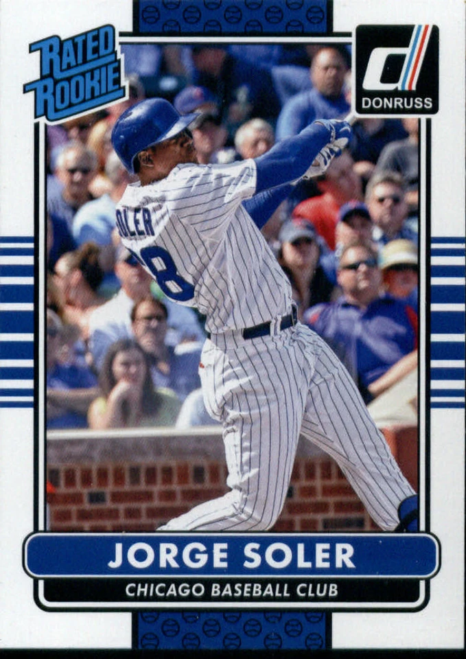 2015 Donruss Rated Rookies #37 Jorge Soler RC Rookie Chicago Cubs Baseball Card - Image 1 of 1
