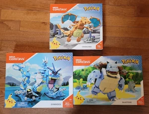 Mega Construx Pokémon Lot Charizard, Blastoise, Gyarados NIB - Picture 1 of 7