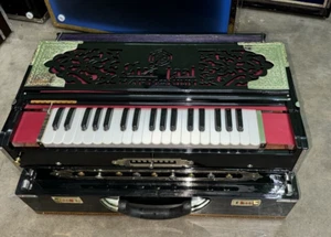 Harmonium Scale Changer Harmonium 9 scale 3 Line Reed Palitana Reed Black Color - Picture 1 of 5