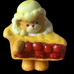 Figura Lucy & Me Cherry Pie A La Mode Bear Enesco Lucy Rigg 1994 - Imagen 1 de 12