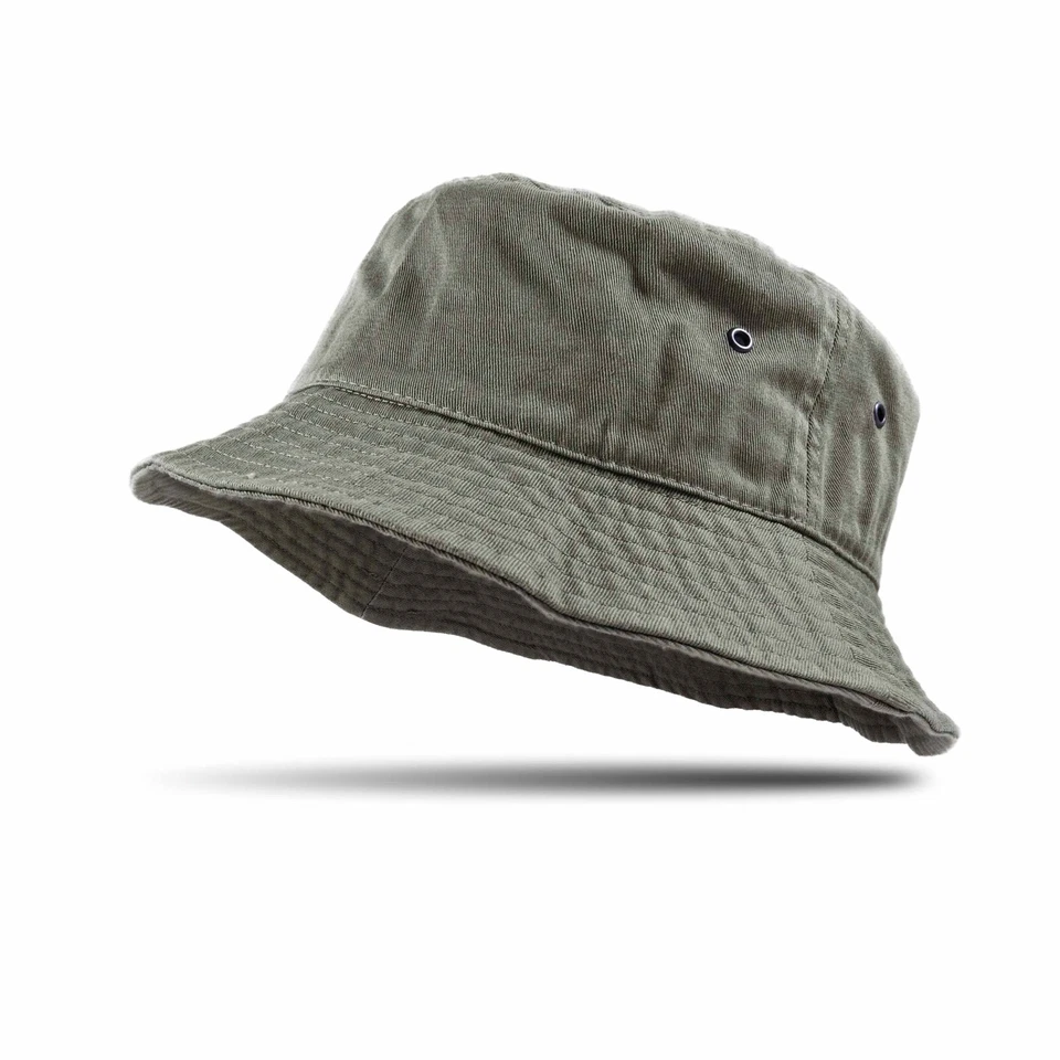 Sombrero de cubo Gorra Algodón Pesca Boonie Ala Visera Sol Safari Verano Hombres Camping Foto 1 de 1