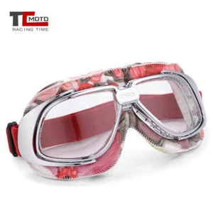 Retro Vintage Aviator Pilot Cruiser Scooter Biker For Motorcycle Goggles For BMW - Bild 1 von 16