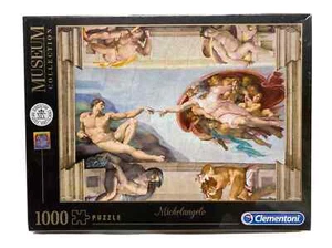 Clementoni 1000 Pc Michelangelo Creation of Man Puzzle Museum Collection - Picture 1 of 4