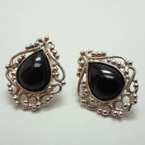 Pendientes de tachuelas de plata esterlina 925 enmarcados en filigrana de colección Avon RL - Imagen 1 de 9