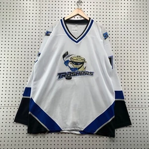 Camiseta deportiva de hockey Danbury Trashers para hombre 3XL blanca bordada #17 Galante 26x34 - Imagen 1 de 17