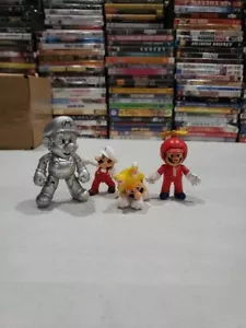 Nintendo Super Mario Articulated Figure MIX LOT Of 4 Total Look At Pictures - Picture 1 of 8