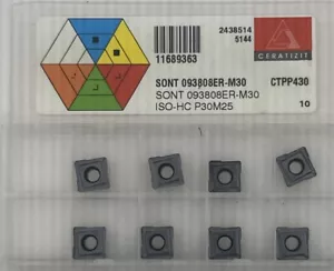 Ceratizit Wendeplatten SONT093808ER-M30 CTPP430 8Stk. ***Neu*** - Bild 1 von 1