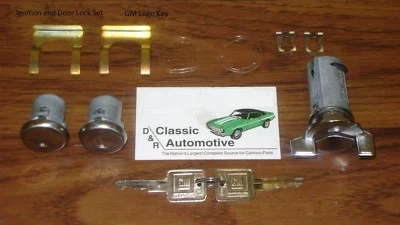Juego de cerraduras puerta + encendido 11 piezas kit cerraduras Camaro Chevelle Nova Corvette Pickup Foto 1 de 4