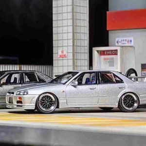 1:64 NSAN SKYLINE URAS ER34 Skyline Miniature Diecast Toys Gifts Models MORTAL - Imagen 1 de 7