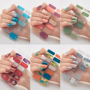 Nagelticker Nagelaufkleber Diy Manucure Full Nail Wraps 3D Glitzerfoli - Picture 1 of 44