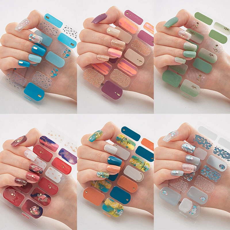 Nagelticker Nagelaufkleber Diy Manucure Full Nail Wraps 3D Glitzerfoli - Image 1 of 4