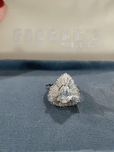 Sterling Silver 925 Avon Heart Ring. Size 7.25 - Picture 1 of 9