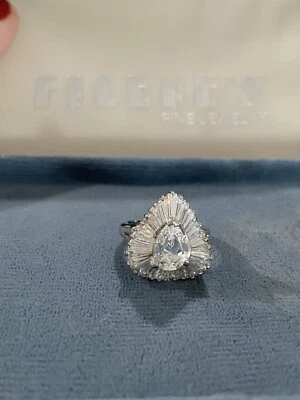 Sterling Silver 925 Avon Heart Ring. Size 7.25 - Image 1 of 4