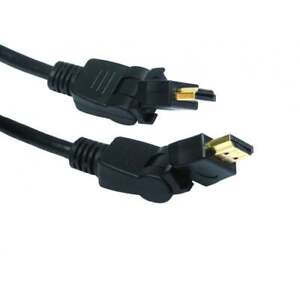 2m Swivel & Rotate V2.0 High Speed HDMI Cable Flexible Right Angle Multi Angle