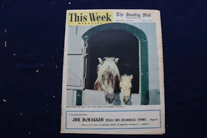 1952 JUNE 8 THIS WEEK MAGAZINE - JOE DIMAGGIO STORY COVER - E 22890 - Picture 1 of 3