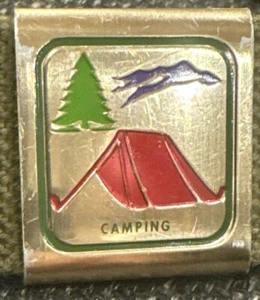 Vintage Boy Scouts Of America BSA Metal Merit Belt “Camping” Badge - Picture 1 of 1