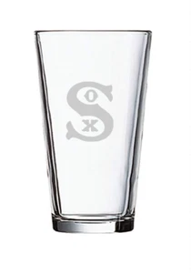 Etched Chicago  White Sox Pint Beer Glasses Drinkware Tumbler 16 0unce - Picture 1 of 1