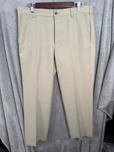 Pantalones chinos de golf Izod para hombre 34/29 beige algodón pierna ancha bolsillos ajustados - Imagen 1 de 6