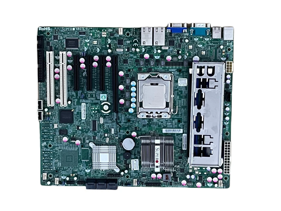 SuperMicro X8STE Rev 2.0 ATX Server Motherboard W/I7 930 2.80GHZ CPU - Image 1 of 4