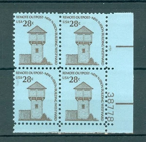 US 1604 Americana 28c 1 PB of 4 stamps MNH issued 1975-81 PB #38778. - Picture 1 of 1