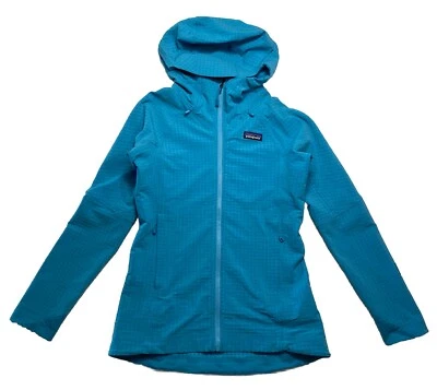 Patagonia Mujer XS R1 TechFace Sudadera con Capucha Cremallera Chaqueta Mako Azul Rejilla Foto 1 de 4