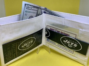 New York Jets Bi-Fold Duct Tape Wallet NFL Handmade Duct Brand - Picture 1 of 5