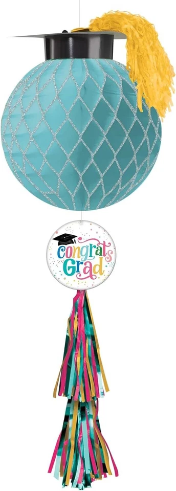 Follow Your Dreams School Graduation Party Decoration Glitter Honeycomb Ball - Image 1 of 1