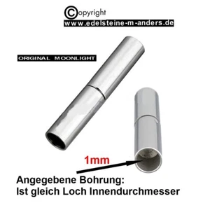 Bajonettverschluß Bajonett Dreh Verschluss Schmuck Leder Ketten 1mm Edelstahl - Bild 1 von 2