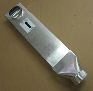 UD48S 4" Dryer Vent Space Saver Aluminun Venting Duct 90 Inlet Straight Outlet - Picture 1 of 4