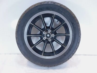 Harley Davidson EVO Touring Electra Glide Cast 10 Spoke Front Wheel Rim - BENT - Image 1 of 4