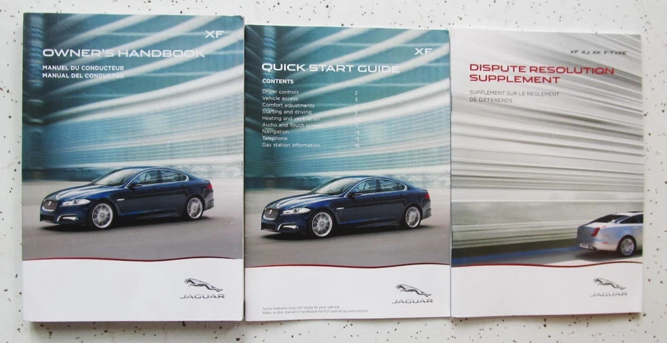 2012 12 2013 13 2014 14 2015 15 Jaguar XF manual del propietario inc navegación Foto 1 de 1