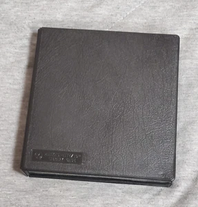 Vintage 5.25" floppy library case - 10 disks - black storage Minikas-Ette - Picture 1 of 3