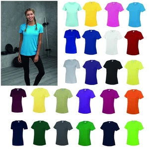 AWDis Just Cool Girlie Cool T-Shirt Women Polyester gym/sports/running tee |8-18