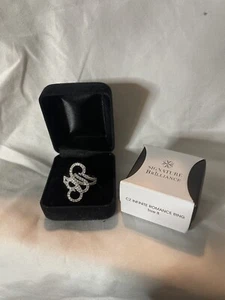 Avon Size 8 Silver CZ Infinite Romance Ring Signature Brilliance - Picture 1 of 3