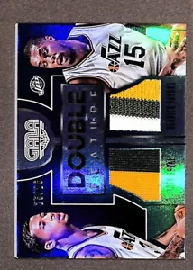 2015 Panini Gala Double Feature Memorabilia #5 Derrick Favors Trey Burke /25 - Picture 1 of 3