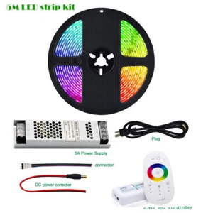 5050 RGB RGBW LED Strip light +RF 2.4G Remote Controller +DC 12V  Power Kit - Picture 1 of 14