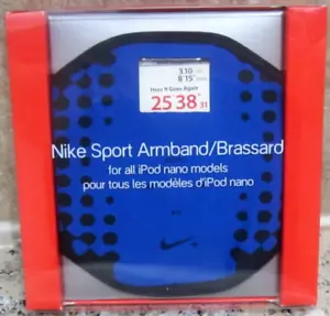Nike Sport Armband Brassard For 1st &2nd iPod Nano Models / Blue & Black NEW! - Picture 1 of 5