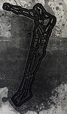 Michael Morgner Signiert Orig. Radierung - mit Widmung an die Mosch Zeit - 30 Ex - Bild 1 von 4