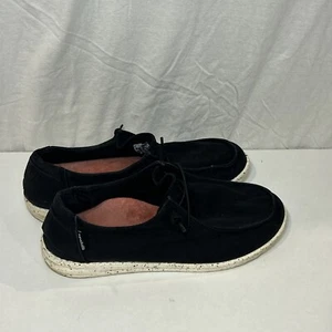 Hey Dude Wendy L Black Slip On Loafers Womens Sz 9 Casual Shoes Outdoors - Picture 1 of 6