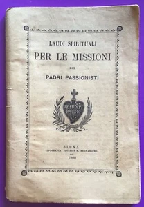 Book 1900, Laila Spiritual For the Missions Of Fathers Passionists -rif. 9248 - Imagen 1 de 2