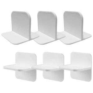 6 Pcs Nail-free Bracket Shelves Support Pegs Shelf Self Adhesive Child - Picture 1 of 12