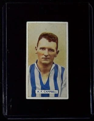 Tarjeta de tabaco de fútbol 1935 Carreras Famous Footballers #43 A. F. Campbell Foto 1 de 2