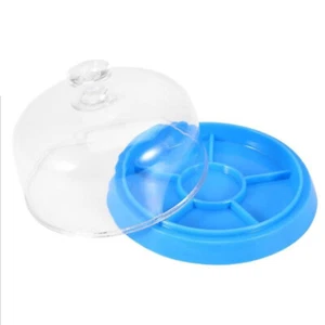 Portable 6-Slot Watch Dust Sheet Cover Tray Parts Watchmakers Repair Tools Box S - Foto 1 di 6