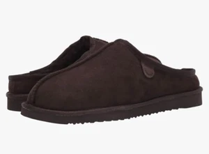 Herren Größe 12 braun Fireside von Dearfoams Herren Grafton echtes Lammfell - Bild 1 von 15